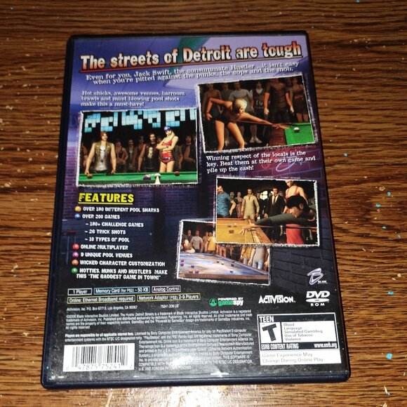 The Hustle Detroit Streets (Sony Playstation 2, PS2, 2006) Complete - Picture 3 of 3